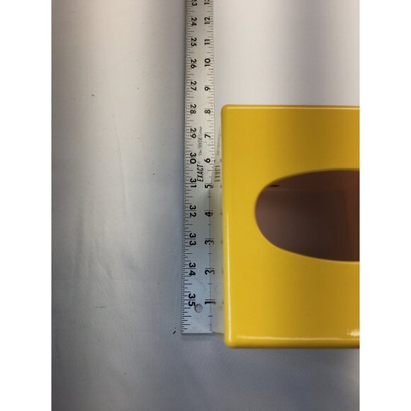 Acrylic Tissue Box Cover Square Yellow Minimalist Design Made In Japan - Picture 11 of 12